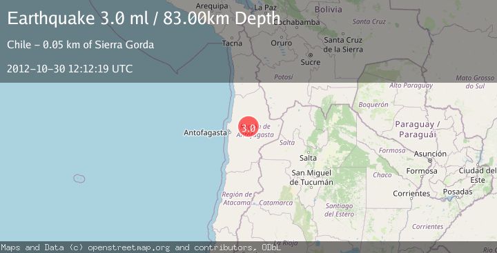Map of ANTOFAGASTA, CHILE