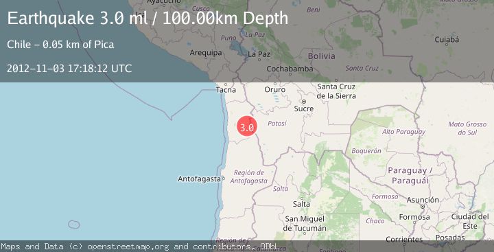 Map of TARAPACA, CHILE