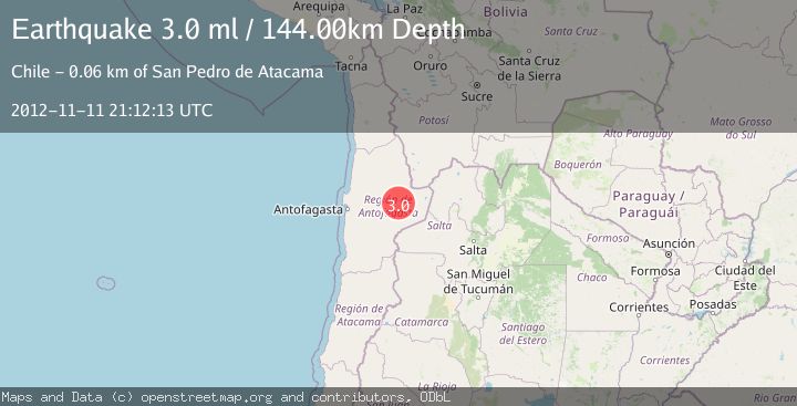Map of ANTOFAGASTA, CHILE
