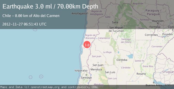 Map of ATACAMA, CHILE