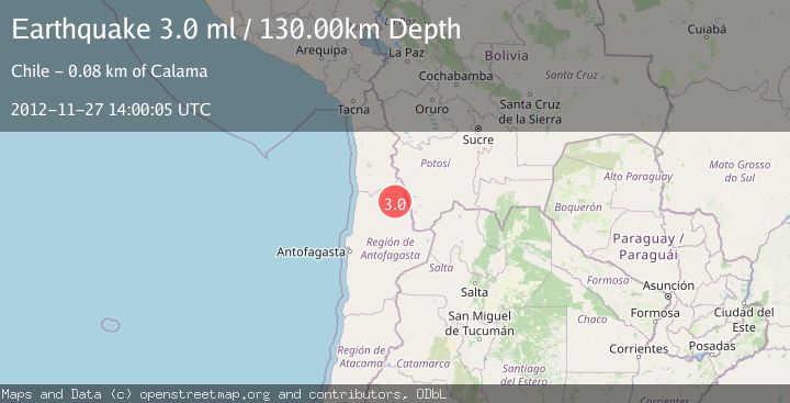 Map of ANTOFAGASTA, CHILE