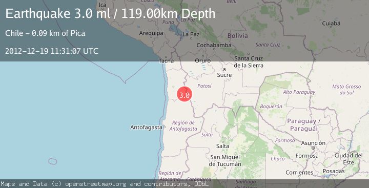 Map of ANTOFAGASTA, CHILE