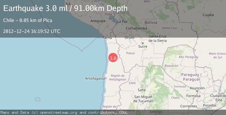 Map of TARAPACA, CHILE