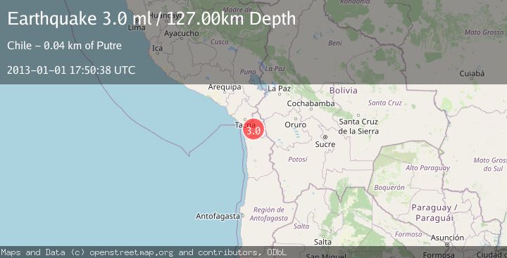 Map of TARAPACA, CHILE
