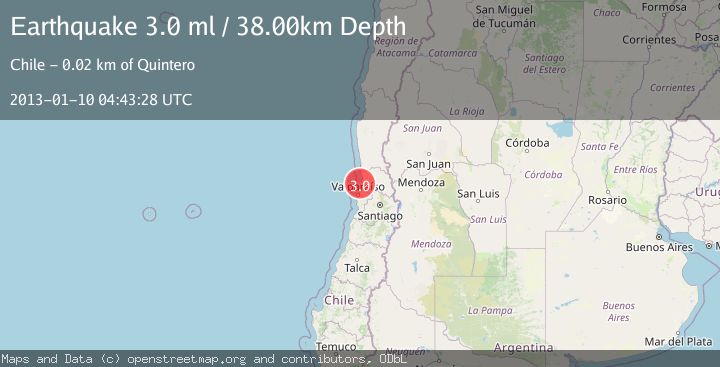 Map of OFFSHORE VALPARAISO, CHILE