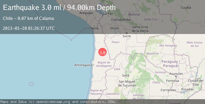 Map of ANTOFAGASTA, CHILE