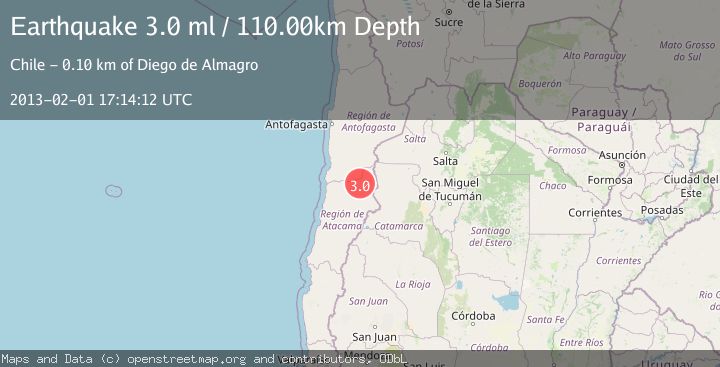 Map of ATACAMA, CHILE