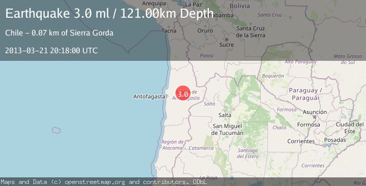Map of ANTOFAGASTA, CHILE