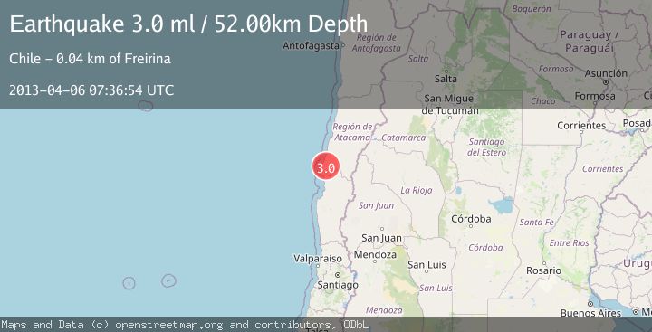 Map of ATACAMA, CHILE