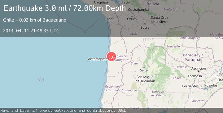 Map of ANTOFAGASTA, CHILE