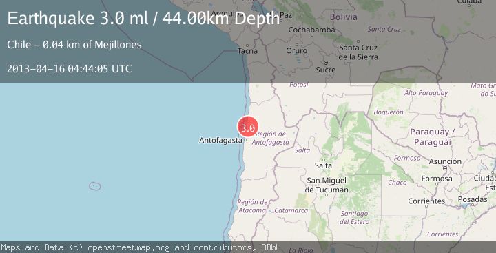Map of ANTOFAGASTA, CHILE