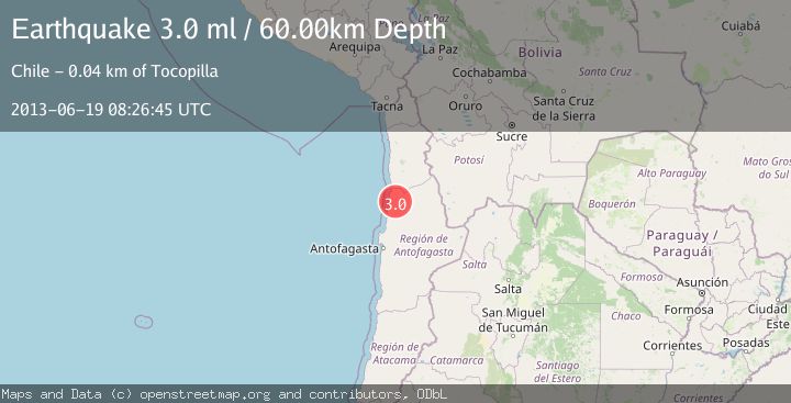Map of ANTOFAGASTA, CHILE