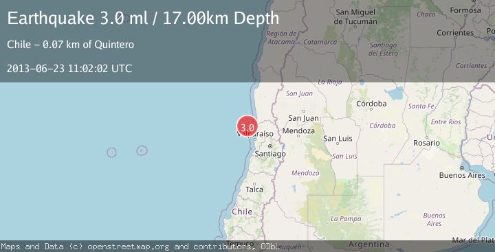 Map of OFFSHORE VALPARAISO, CHILE