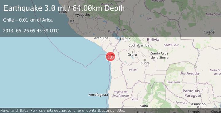 Map of TARAPACA, CHILE