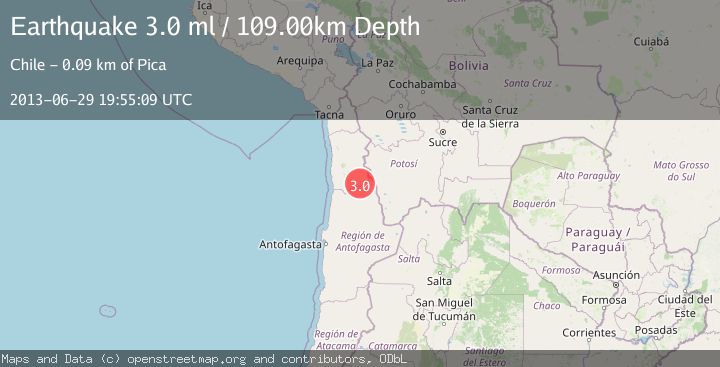 Map of TARAPACA, CHILE
