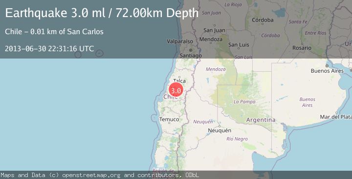 Map of BIO-BIO, CHILE