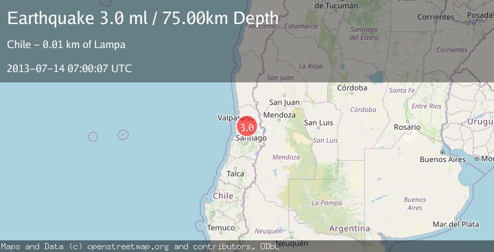 Map of REGION METROPOLITANA, CHILE