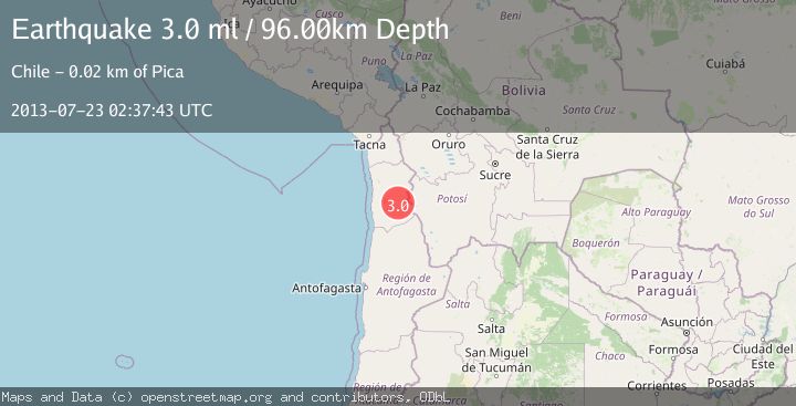 Map of TARAPACA, CHILE