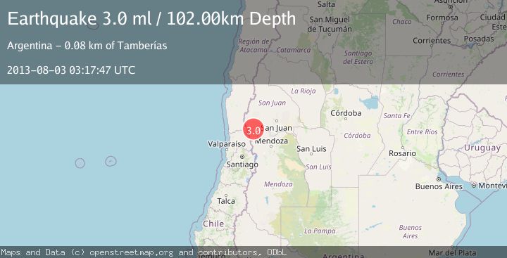 Map of SAN JUAN, ARGENTINA
