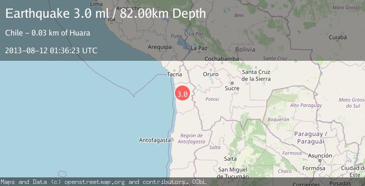 Map of TARAPACA, CHILE