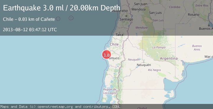 Map of OFFSHORE BIO-BIO, CHILE