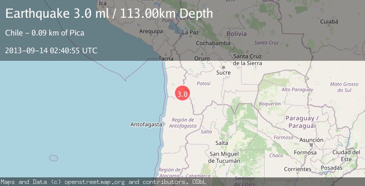 Map of TARAPACA, CHILE