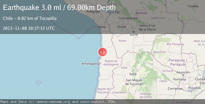 Map of ANTOFAGASTA, CHILE