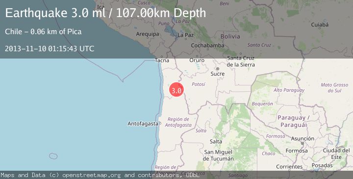 Map of TARAPACA, CHILE