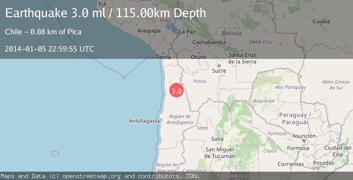 Map of TARAPACA, CHILE