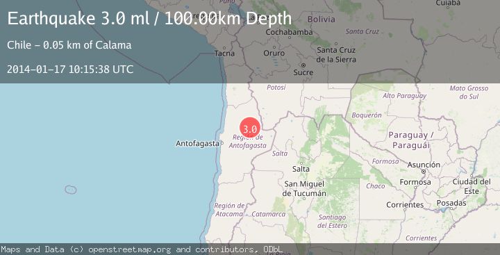 Map of ANTOFAGASTA, CHILE