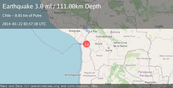 Map of TARAPACA, CHILE