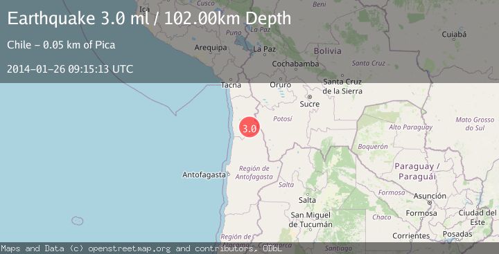 Map of TARAPACA, CHILE