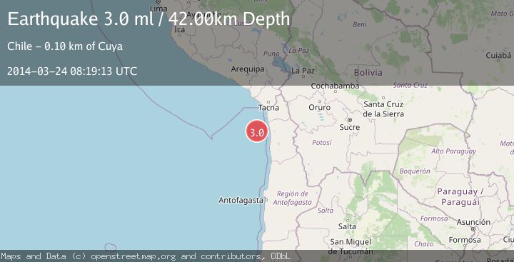Map of OFFSHORE TARAPACA, CHILE