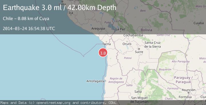 Map of OFFSHORE TARAPACA, CHILE