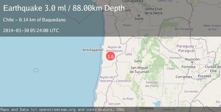 Map of ANTOFAGASTA, CHILE