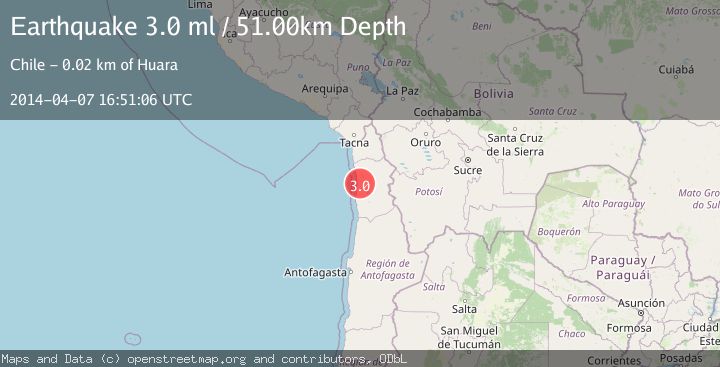 Map of TARAPACA, CHILE