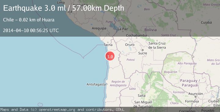 Map of TARAPACA, CHILE