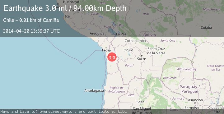 Map of TARAPACA, CHILE