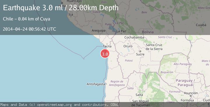 Map of OFFSHORE TARAPACA, CHILE