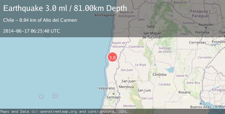 Map of ATACAMA, CHILE