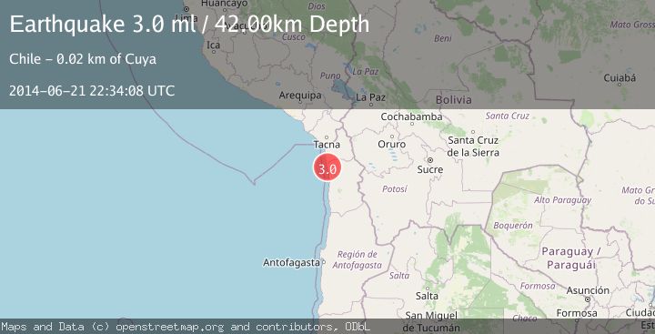 Map of TARAPACA, CHILE