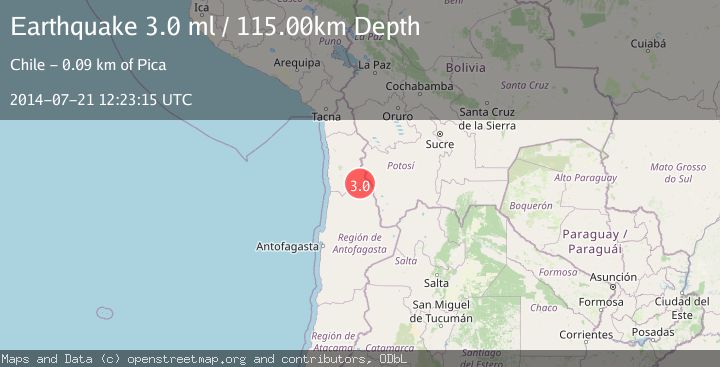 Map of TARAPACA, CHILE