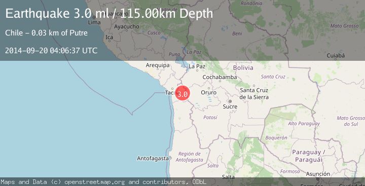 Map of TARAPACA, CHILE