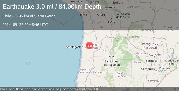 Map of ANTOFAGASTA, CHILE