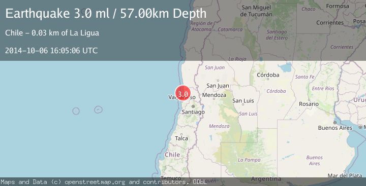 Map of OFFSHORE VALPARAISO, CHILE