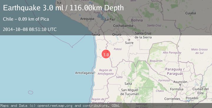 Map of TARAPACA, CHILE