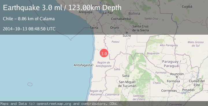 Map of ANTOFAGASTA, CHILE