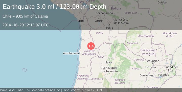 Map of ANTOFAGASTA, CHILE