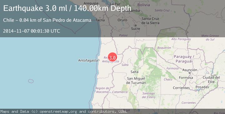 Map of ANTOFAGASTA, CHILE