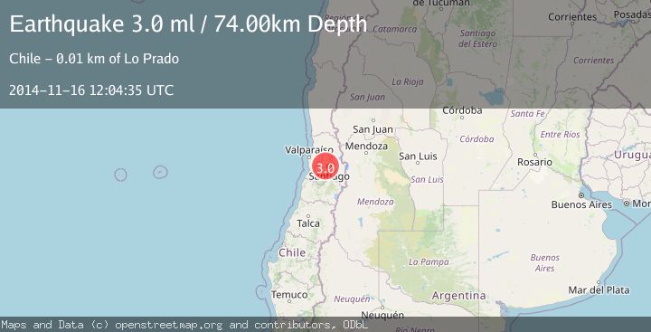 Map of REGION METROPOLITANA, CHILE
